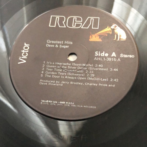Dave & Sugar Greatest Hits Vinyl Lp '81 - Picture 5 of 10